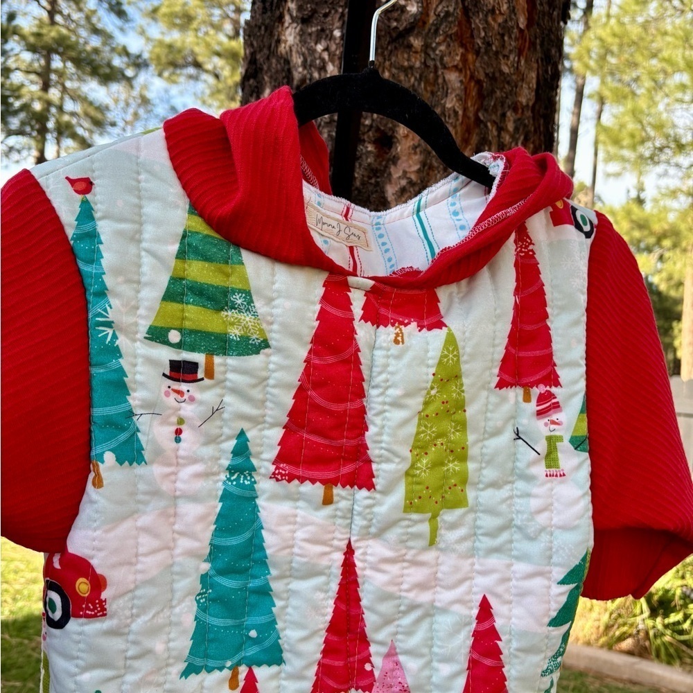 2T Upcycled winter quilted Hoodie - Picture 7 of 10